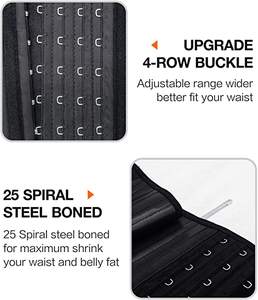 Faja Reductora de Cintura de Látex de Nuevo Diseño para Mujer |   Faja Reductora de Cintura, Traje de Sudoración para Pérdida de Peso - Product Image 5