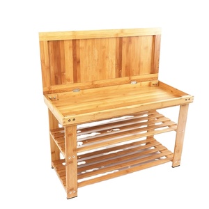 Marco de madera de bambú para zapatos, <span class=keywords><strong>Zapatero</strong></span> Vertical de 2 niveles, soporte de almacenamiento, Banco de zapatos, <span class=keywords><strong>armario</strong></span> con taburete de asiento - Product Image 2