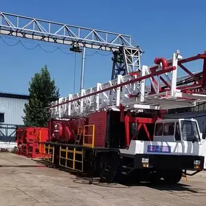 Vrachtwagen Gemonteerde Mobiele Workover Rig Olieveld Workover Rig Prijs Booreiland Boormachine