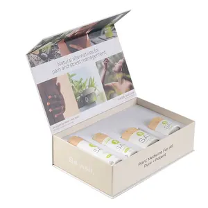 Boîte en papier d'emballage cosmétique élégante avec fermeture magnétique, doublée d'une éponge, recyclable, avec lamination mate pour les soins de la peau et le <span class=keywords><strong>maquillage</strong></span> - Product Image 1
