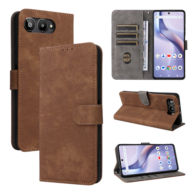For BLU G95 RFID Protection Wallet Leather Flip Card Slot Cover Phone Stand case