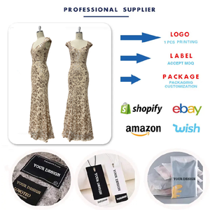 MTW100102 abiti da sera formali da donna con collo quadrato paillettes <span class=keywords><strong>oro</strong></span> con motivo rosa senza maniche <span class=keywords><strong>abito</strong></span> da sera a sirena - Product Image 3