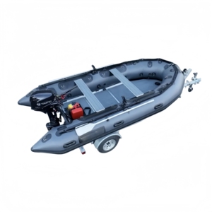 Bateau de pêche gonflable CE 430 cm en promotion – Sûr et facile à utiliser, service personnalisé disponible, parfait - Product Image 1