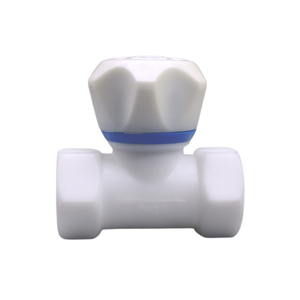 Fournisseur chinois de robinets en plastique – Vanne d'angle à diaphragme à double entrée pour salle de bain avec filetage interne - Product Image 6