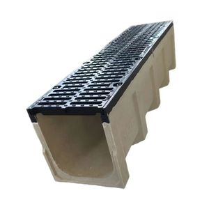 Drenaje de agua de lluvia de hormigón polímero D400 de alta resistencia con cubierta de hierro dúctil para construcción y bienes raíces - Product Image 4