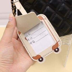 Personalized Cute Cartoon Animal Prints Fashionable Pu Leather Luggage Privacy Protection Carry-On Bags Custom <b>Name</b> <b>Tags</b> - Product Image 4