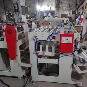 เครื่องทำถุงเสื้อยืดฮงตง 500*2 อัตโนมัติเต็มรูปแบบ ความเร็วสูง อุปกรณ์ทำถุงพลาสติกสำหรับถุงใส่ของ ถุงใส่อาหาร ถุงสะดวกซื้อ - Product Image 1