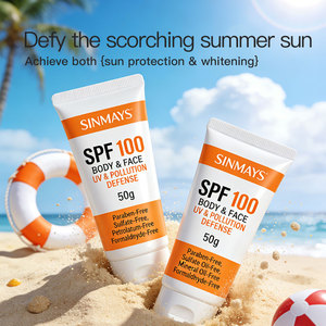 <span class=keywords><strong>Crema</strong></span> Solare Viso Idratante Riparatrice Anti-Danni Solari Leggera Trasparente <span class=keywords><strong>Protezione</strong></span> Quotidiana SPF <span class=keywords><strong>100</strong></span> - Product Image 2