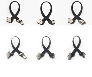 <span class=keywords><strong>Double</strong></span> Angle FPV FPC <span class=keywords><strong>USB</strong></span> 2.0 AM <span class=keywords><strong>USB</strong></span> 3.1 Type C Male Female Extension Power Data Cable PVC Jacket Braid Shielding for Camera Use - Product Image 3