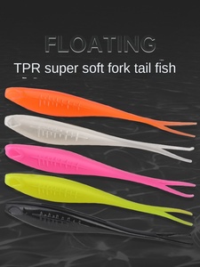 Cebo suave para bebé, silenciador, cola de horquilla, 14cm10g, TPE5, agua flotante, dos colores, Minnow <span class=keywords><strong>Zman</strong></span>, señuelo de pesca suave a la venta - Product Image 5