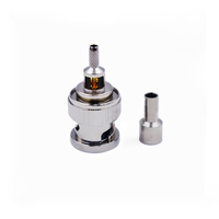 Connecteur coaxial RF en cuivre droit mâle BNC 50 ohms, prix d'usine