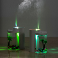 Diffuseur d'huiles essentielles USB micro-paysage créatif avec lumière LED changeante pour humidificateur d'air
