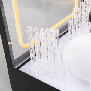 Night Club Hotel Custom Logo VIP <strong>Service</strong> LED Golden Light up Bottle Display Presenter With Rotating Tray for Champagne <strong>Whisky</strong> - Product Image 5