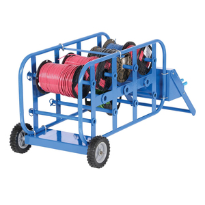 عربة بكرة سلك فاخرة JH-Mech في وضع رأسي وأفقي سعة كبيرة عربة بكرة أسلاك فولاذية محمولة موفرة للمساحة - Product Image 3