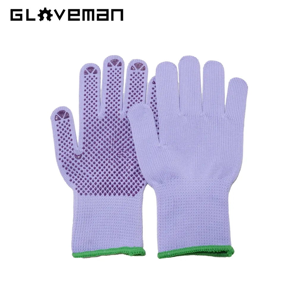 GLOVE MAN benutzer definierte Farbe Rigger Anti-Rutsch-Sicherheit Arbeit industrielle Gartenarbeit PVC gepunktete Garten handschuhe mit Punkten auf der Handfläche