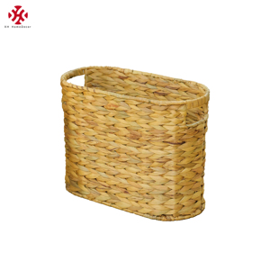 XH porte-revues tissé à la main <span class=keywords><strong>sous</strong></span> <span class=keywords><strong>étagère</strong></span> armoire jonc <span class=keywords><strong>de</strong></span> mer osier rotin tissé à la main blanchisserie eau jacinthe paniers <span class=keywords><strong>de</strong></span> <span class=keywords><strong>rangement</strong></span> - Product Image 6