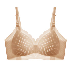 1819 alta qualità Ultra sottile abbigliamento estivo gelatina incollato biancheria intima di maternità traspirante Anti-batteri clip frontali reggiseni per <span class=keywords><strong>allattamento</strong></span> - Product Image 6