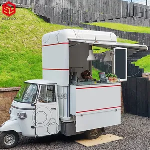 Grande camion di cibo Vintage in vendita furgone da cucina Mobile con camion di gelato da cucina completo carrello per Hot Dog ristorante elettrico per camion di cibo