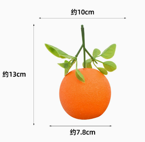 Naranja Falsa Gigante Modelo Gannan Navel, Fruta de Plástico Ecológico para Actuaciones Escénicas, Enseñanza, Halloween y Navidad - Product Image 3