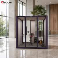 Cabine Musicale Portable, Boîte Silencieuse pour Espace de Travail Intérieur, Mobilier Acoustique, Studio Téléphonique Privatif, Pod de Travail Modulaire