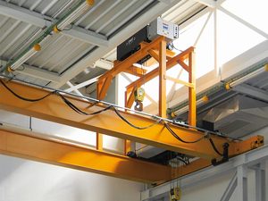 Kho Châu Âu Loại Đôi Dầm Cầu Trên Không Cần Cẩu 10 Tấn Với Thấp Headroom Palăng Điện Nâng Cho Kho Sử Dụng - Product Image 4