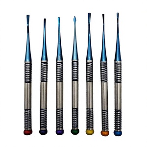Kit de 7 Piezas de Elevadores de Raíz Mini y PDL de Alta Calidad para Procedimientos Dentales, Acero Inoxidable, Fuente de Alimentación Manual, Luxación - Product Image 1