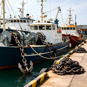 Chaîne d'ancre marine haute résistance à maillons sans goujon, structure soudée en zinc pour grands navires, taille personnalisée, pour cordes et bateaux MPR MPR MPR Anc - Product Image 4