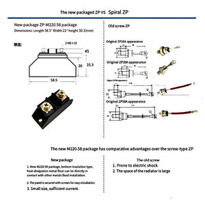 Diode redresseuse haute puissance en spirale ZP ZP5A 10A 20A 30A 50A 70A 90A 100A 150A 1000V Rectify M220.58 - Product Image 5