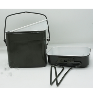 DFM2201 Kit de 3 boîtes à repas tactiques carrées en aluminium pour le camping, les voyages et les activités sportives en plein air - Product Image 2