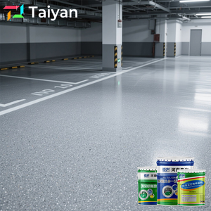 Venda quente Epoxy Colorido Sand Floor Paint Direct Factory Heavy Duty Anti Slip Seamless Revestimento para Garagem e Pisos de Estacionamento - Product Image 5