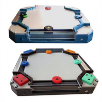 Table de baby-foot Songfa Hyperlaps Mini 4 joueurs 59,5x59,5cm 1kg Système de points amusant Matériaux personnalisables Adultes Réunions de famille