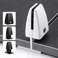 Support de fixation réglable en alliage d'aluminium pour cloison de bureau double face, séparateur d'écran pour hôtel, maison, bureau, panneau de bureau