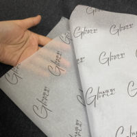 Logo Merek Dicetak Kertas Pembungkus 17G, Kertas Tisu Ukuran Kustom dengan Logo Perusahaan