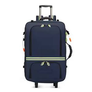 Tas peralatan medis roller logo kustom, Kit darurat medis dengan roda - Product Image 2