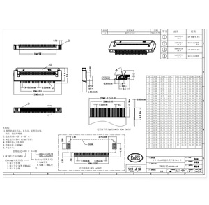 Đầu Nối <span class=keywords><strong>Fpc</strong></span> Chiều Cao 12 Chân 0.5Mm = 1.5Mm Ffc, Đầu Nối <span class=keywords><strong>Fpc</strong></span> (Flat Flex) - Product Image 3