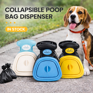 Ramasse-crottes portable pour chien avec fixation pour sac Ramasse-crottes pliable Outil de ramassage des déchets écologique pour chiens et chats - Product Image 1