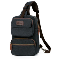 WOHLBEGE nokta ürünleri moda tasarım büyük tuval cep telefonu crossbody çanta erkekler göğüs tek kollu çanta