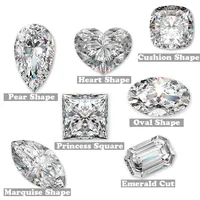 Cs Gems-Diamante Suelto de 2 filas, diseño personalizado, 4Mm, moissanita redonda