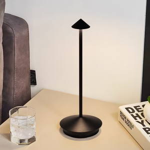 Lámpara de mesa de comedor nórdica moderna de alta calidad lámpara de escritorio recargable boda Hotel LED batería inalámbrica lámpara de escritorio aluminio puro - Product Image 3