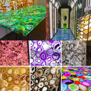 Производитель, синий агатовый камень, столешница, полудрагоценный агатовый камень, раковина, украшение интерьера - Product Image 3