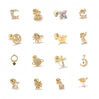 ZUOLA G23 Bijoux de piercing en titane, vente en gros, titane de qualité implant ASTM F136, labret, anneau de lèvre, clou de nez, boucle d'oreille à dos plat