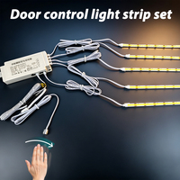Bande LED COB 12V 320 LED/M avec capteur de mouvement manuel 110V/220V pour éclairage de fond de placard, vitrine ou étagère DIY