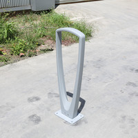 Porte-vélo extérieur en acier vintage pour parc extérieur Support de vélo en bordure de route Support de rangement pour vélo au sol