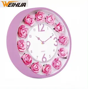 Relógio de parede de 13 polegadas, flor novo design patenteado decoração de casa presente