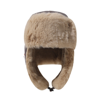 Gorro Ushanka QJ OEM Personalizado, Térmico, Cálido, de Invierno, con Peluche Grueso, Estilo Lei Feng, con Visera Ancha, Protección para las Orejas, para Ciclismo, Esquí y Actividades al Aire Libre