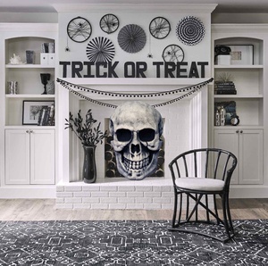 Tablero <span class=keywords><strong>de</strong></span> advertencia <span class=keywords><strong>de</strong></span> calavera animatrónica <span class=keywords><strong>de</strong></span> Halloween, material <span class=keywords><strong>de</strong></span> espuma para decoración <span class=keywords><strong>de</strong></span> casa embrujada con accesorio <span class=keywords><strong>de</strong></span> pared <span class=keywords><strong>de</strong></span> fiesta <span class=keywords><strong>de</strong></span> ojo brillante - Product Image 4