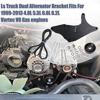 LS Truck SUV Kit de support d'alternateur double pour GM 4.8L 5.3L 6.0L 6.2L Vortec V8 Engine 1999-2013 pour Chevy Tahoe Silverado pour GMC