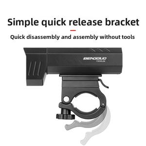 Luz para <span class=keywords><strong>Bicicleta</strong></span>, Luz Nocturna para Ciclismo de Carretera y Montaña, 4000 mAh, Batería de Aleación de Aluminio, <span class=keywords><strong>Faro</strong></span> Delantero de 1500LM/2000LM - Product Image 4