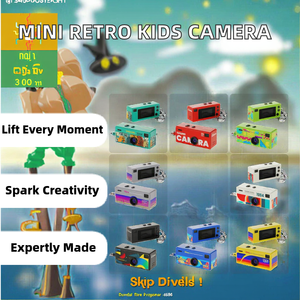 Mini Cámara Retro CCD 1080P con Zoom Óptico 10x-20x, Gran Angular <span class=keywords><strong>de</strong></span> 130°, Linterna LED, Videocámara Portátil <span class=keywords><strong>de</strong></span> Bolsillo con Llavero G6 - Product Image 3