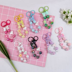 X48 Wholesale New Arrival Candy Color Bow Bead Pendant High-end Style Phone Charm Bag Accessory and <b>Keychain</b> - Product Image 2